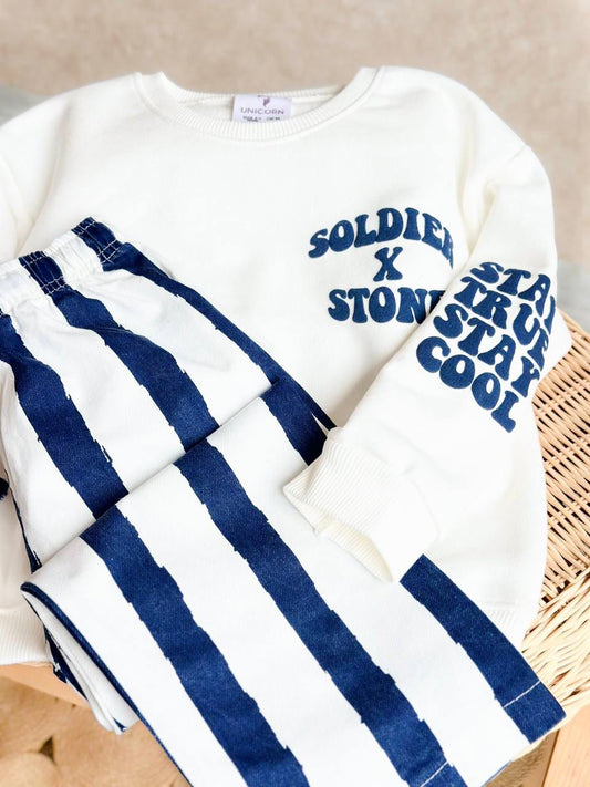 Slogan Baskılı Erkek Çocuk Takım