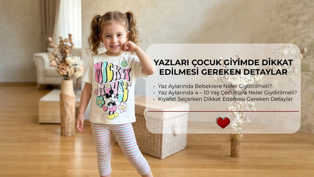 Yazları Çocuk Giyimde Dikkat Edilmesi Gereken Detaylar