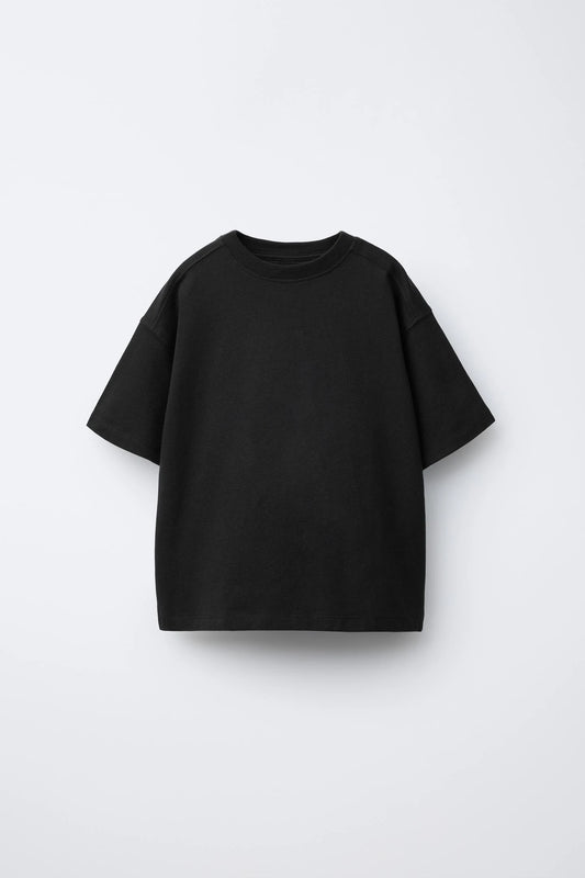 Unisex Oversize Siyah Tshirt