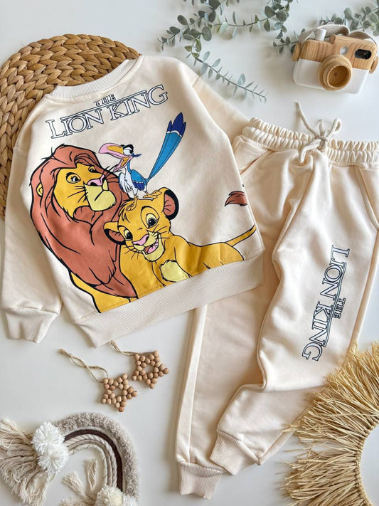 Lion King Erkek Çocuk Bej Takım