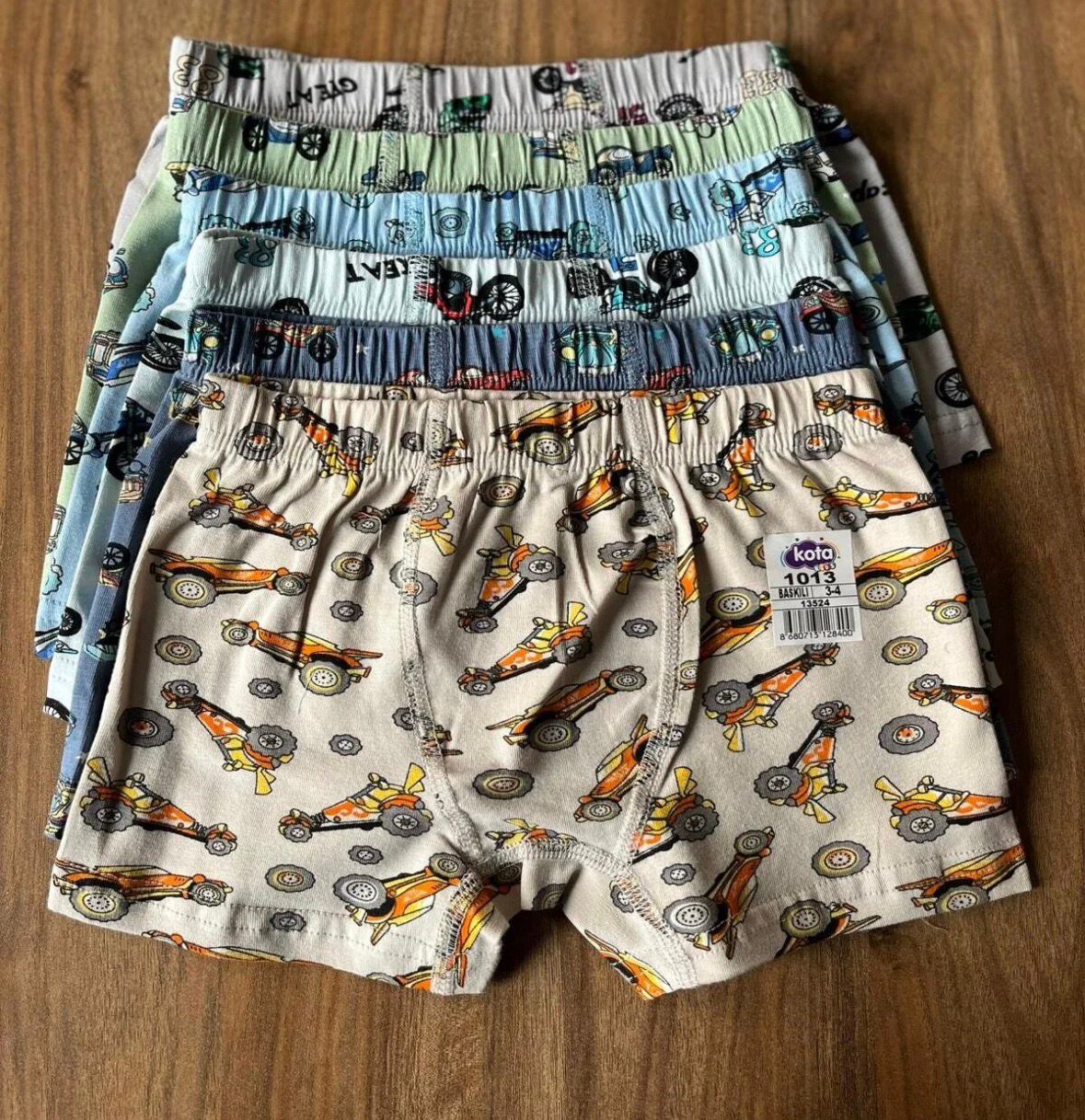 Erkek Çocuk Dijital Baskılı 3'lü Boxer
