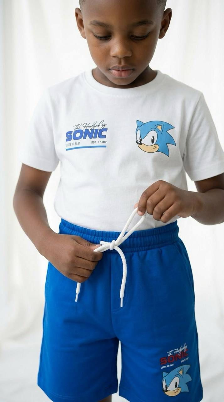 Sonic Erkek Çocuk Şortlu Takım