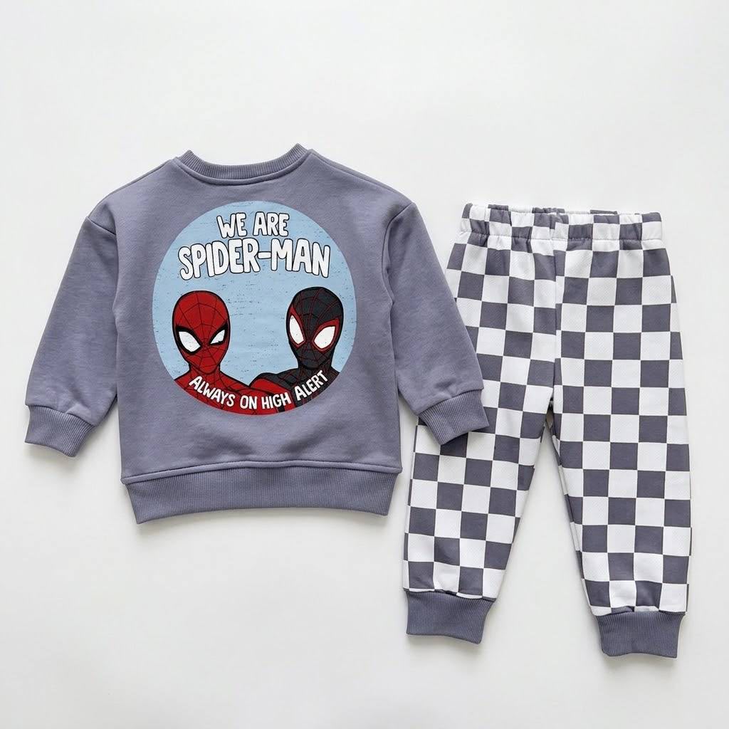 Spiderman Baskılı Erkek Çocuk Takım