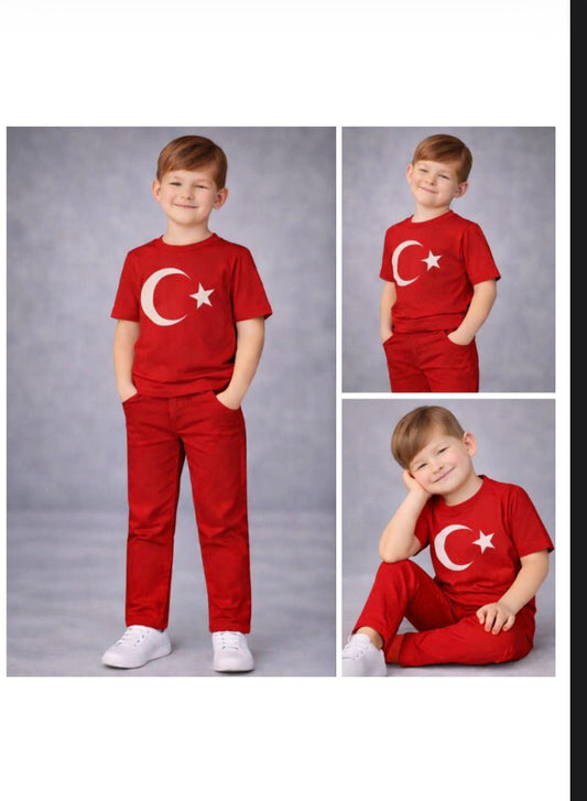 Bayrak Tshirt Unisex 5-12 Yaş