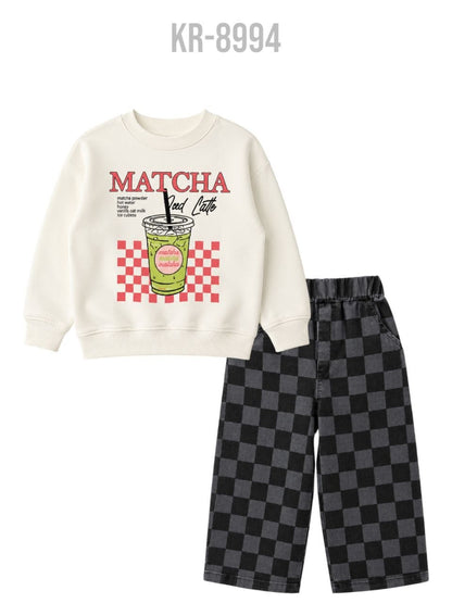 Matcha Gabardin Pantolonlu Takım