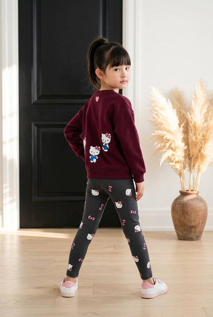 Hello Kitty Kız Çocuk Taytlı Takım