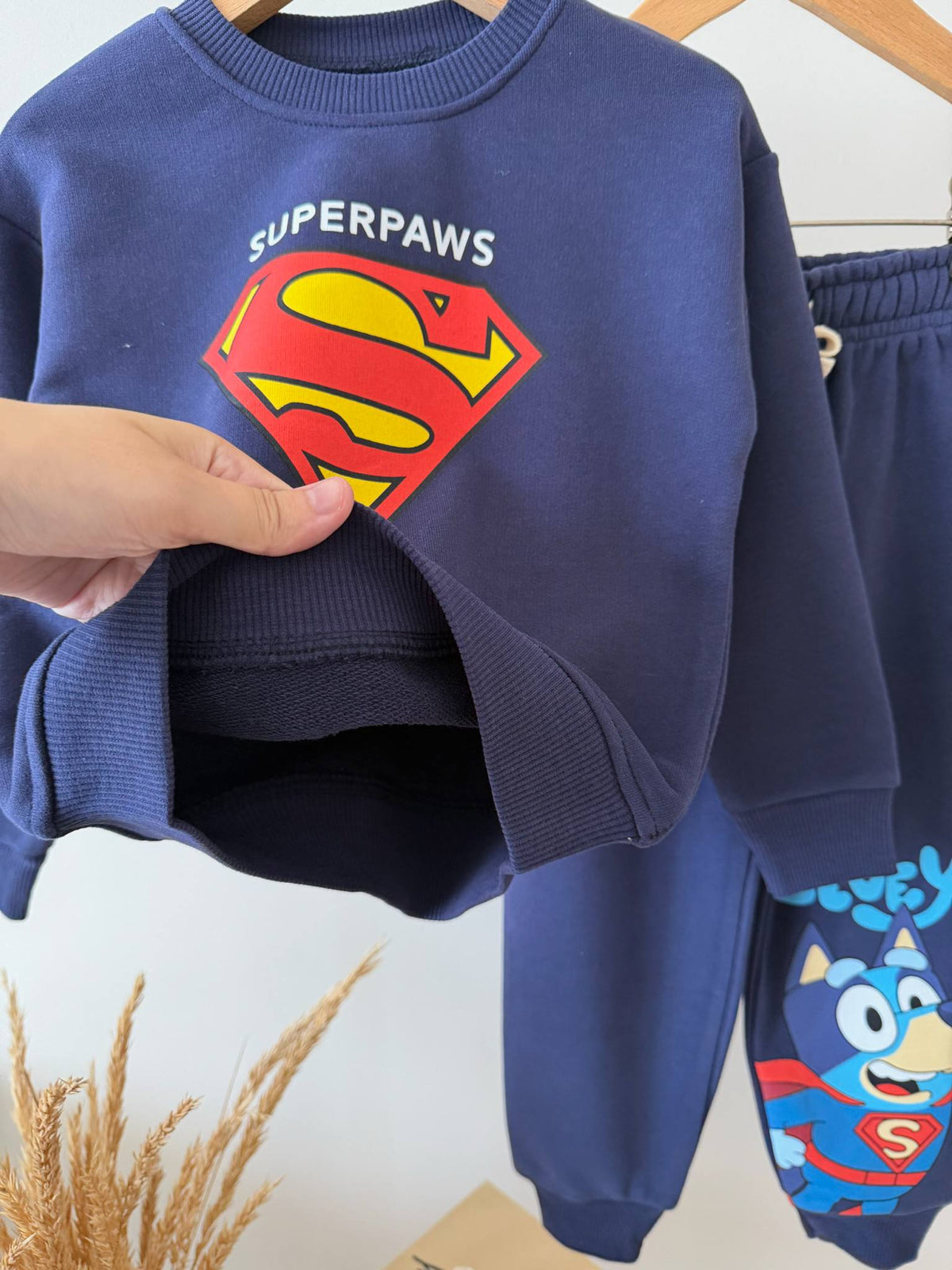 Süpermen Bluey Erkek Çocuk Takım